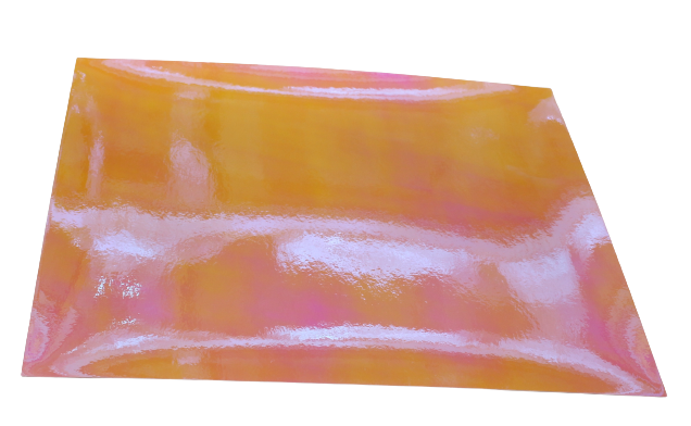 Vinyl Sticker Permanent Holographic Orange to Pink CH02 25x30cm 2pcs