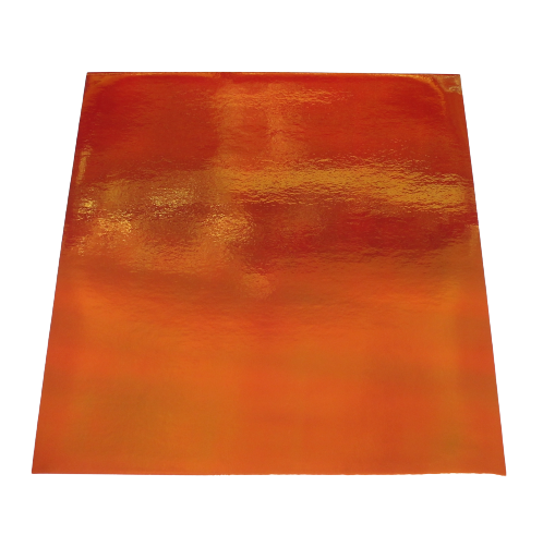 Vinyl Sticker Permanent Holographic Orange Copper CH06 25x30cm 2pcs