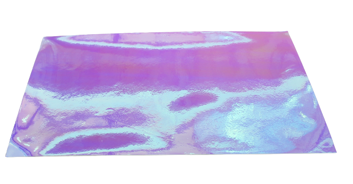 Vinyl Sticker Permanent Holographic Ice Blue to Pink CH01 25x30cm 2pcs