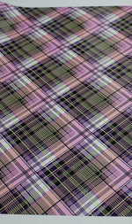 Vinyl HTV Pattern B.Berry Pink Purple White check