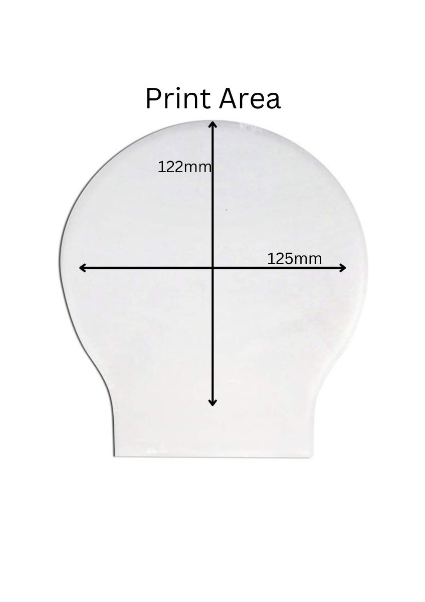 LED Frame Acrylic Round on White Base - for Vinyl or Laser