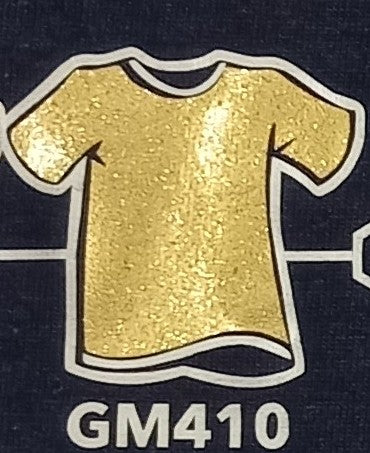 Vinyl HTV Flex PlotterFilms Italy - Glitter Metallic Gold GM410