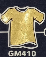 Vinyl HTV Flex PlotterFilms Italy - Glitter Metallic Gold GM410