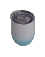 Sippy Cup Double Walled EGG Tumbler White & Sky Blue 230ml