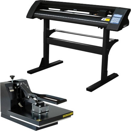 Combo 1350mm Vinyl Cutter + Heat Press 38x38cm