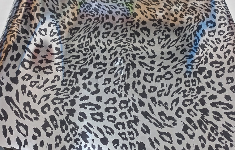 Vinyl HTV Chrome Black Leopard