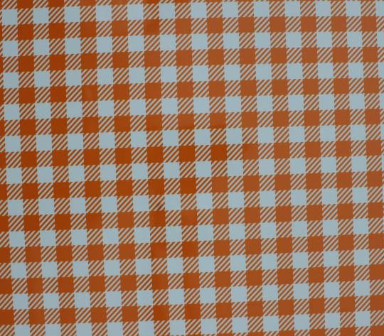 Vinyl HTV Pattern Check Orange & white