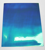 Vinyl Sticker Permanent Holographic Sapphire to Teal CH09 25x30cm 2pcs