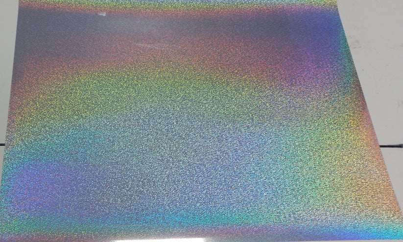 Vinyl HTV Pattern Holographic Speckles Silver