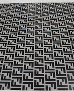 Vinyl HTV Pattern Fendi White Ivory