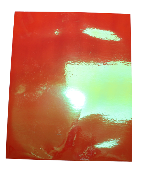 Vinyl Sticker Permanent Holographic Orange to Gold CH14 25x30cm 2pcs