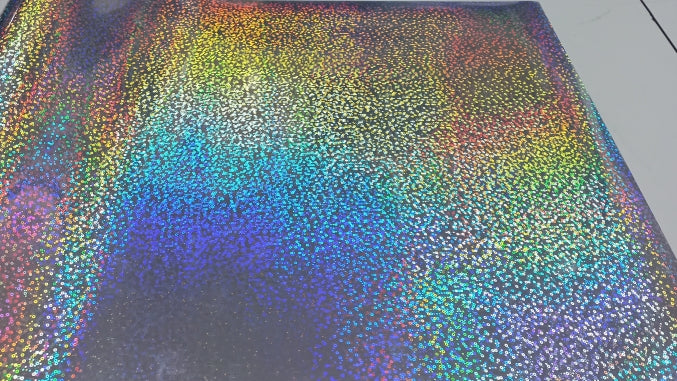 Vinyl HTV Pattern Bubbles Holographic silver