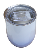 Sippy Cup Double Walled EGG Tumbler - White & Blue 230ml
