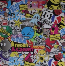 Vinyl 300x300mm Printed Graffiti Gaming