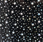 Vinyl HTV Pattern Holographic Black Star Holographic