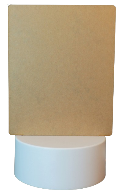 LED Frame Acrylic Square on White Base - for Vinyl or Laser