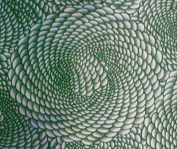 Vinyl HTV Pattern Holographic Petals Green