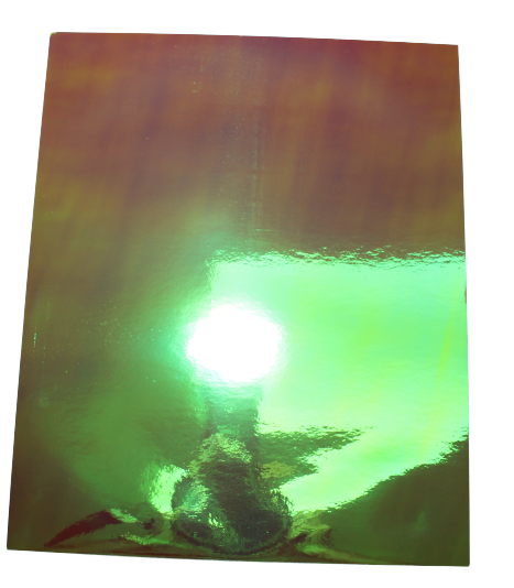 Vinyl Sticker Permanent Holographic Apple to Gold CH13 25x30cm 2pcs