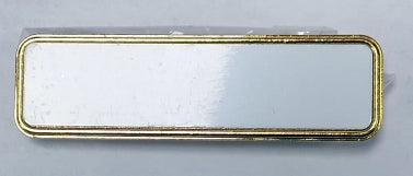 Name Badges Magnet Back Gold