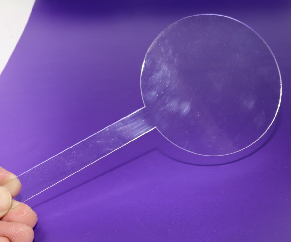 Cake Toppers Acrylic Perspex Round