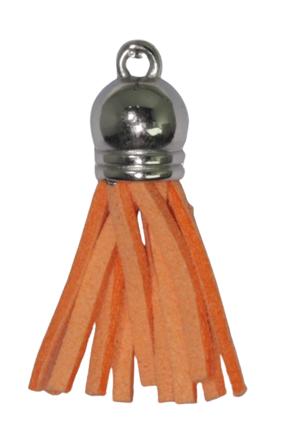 Tassels Silver 35mm Orange No 9