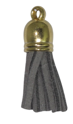 Tassels Gold 35mm Grey No 19