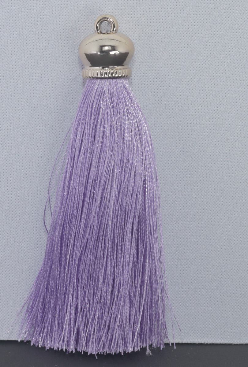 Tassels 90mm Light Gold Lilac No37