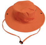 Cap Cricket Safari Style Round Brim Orange