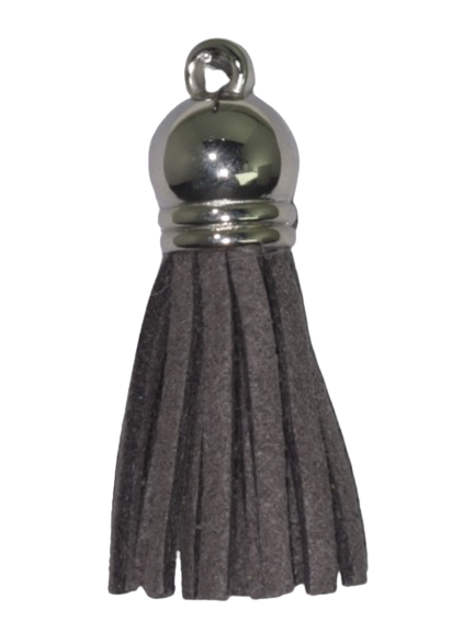 Tassels Silver 35mm Dark Grey No 20