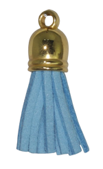 Tassels Gold 35mm Sky Blue No 27