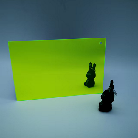 Acrylic Sheet Mirror Neon Green A5