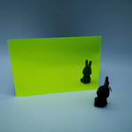 Acrylic Sheet Mirror Neon Green A4