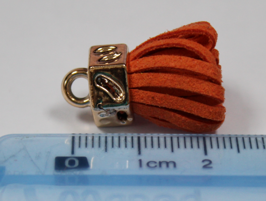 Tassels 25mm Hexagon Burnt Orange