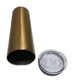 Double Wall Sippy Skinny 600ml Bronze Gold