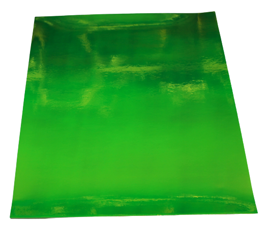Vinyl Sticker Permanent Holographic Light to Dark Green CH15 25x30cm 2pcs