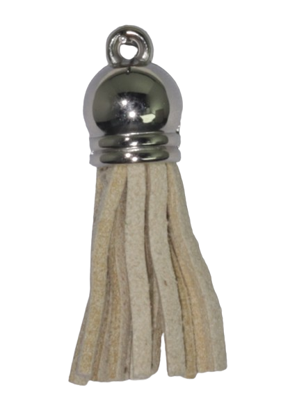 Tassels Silver 35mm Beige No 16