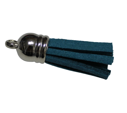 Tassels Silver 35mm Petrol Blue No 29