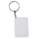Keyring Polymer 45x65mm Rectangle Double sided