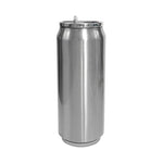 Flask coke can 500ml Silver
