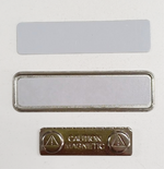 Name Badges Magnet Back Silver