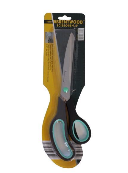 Craft Scissors 9.5inch Black & Aqua