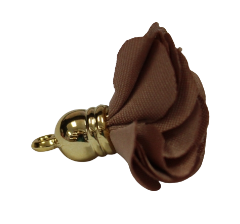 Tassels 25mm Flower Brown