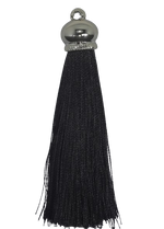 Tassels 90mm Light Gold Black No26