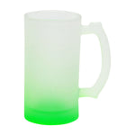 Mugs - Frosted Beer Mug Green 16 Oz Pack of 2
