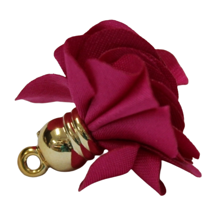 Tassels 25mm Flowers Ruby