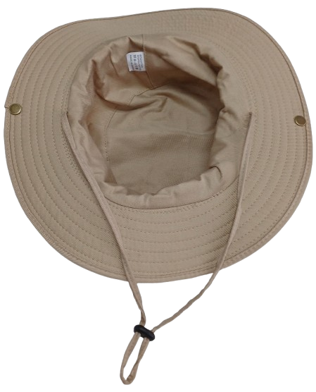 Cap Cricket Safari Style Round Brim Beige