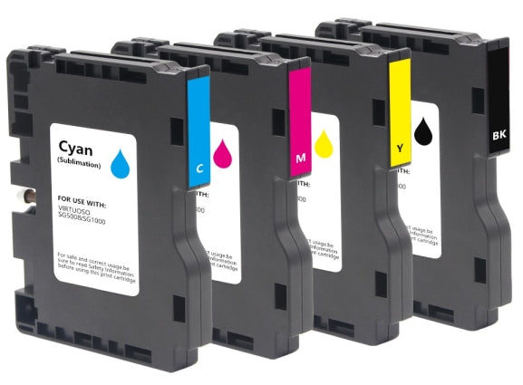 Sawgrass Compatable Sublimation Cartridge Set of 4 SG500 / SG1000