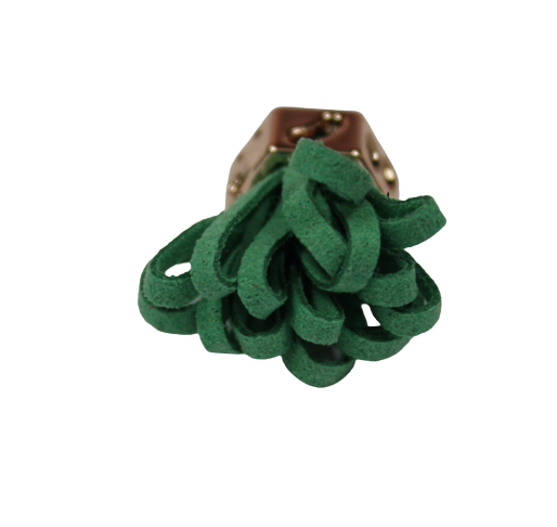 Tassels 25mm Hexagon Green