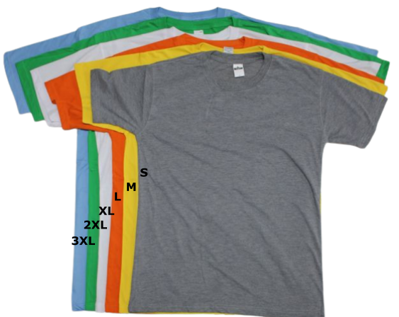 T-shirt 180 gram Light Blue X-Large