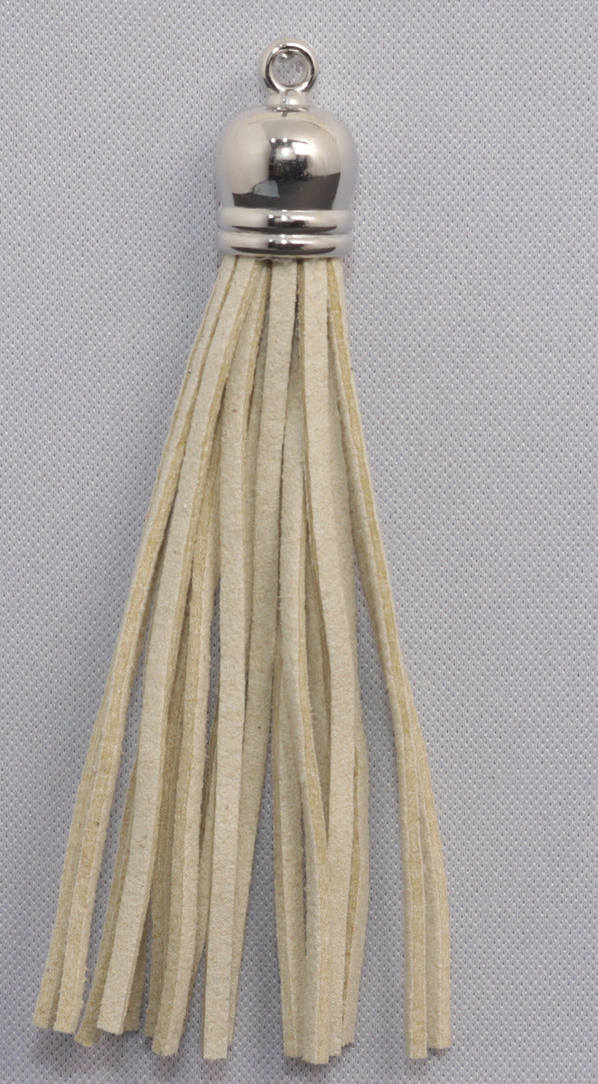 Tassels Silver 80mm Wheat Cream No 53